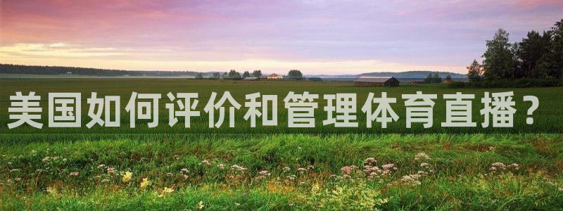 鲸鱼直播(体育直播)：美国如何评价和管理体育直播？