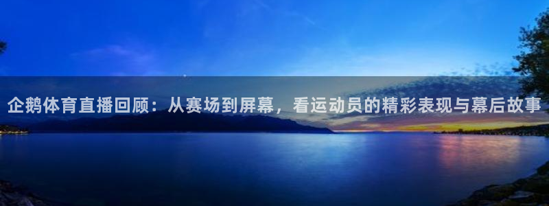 鲸鱼体育直播live：企鹅体育直播回顾：从赛场到屏幕，看运动员的精彩表现与幕后故事